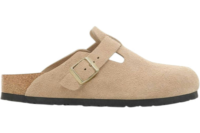 Birkenstock Boston Suede Leather Sandcastle