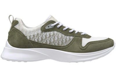 Dior B25 Low Top Olive White Olive Dior Oblique Jacquard