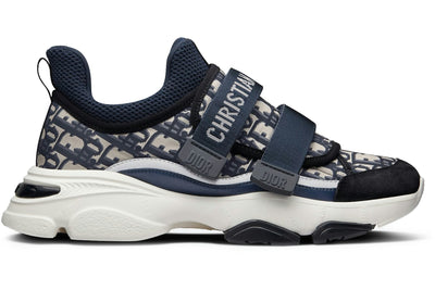 Dior D-Wonder Low Deep Blue White Dior Oblique Technical Fabric (Women's)