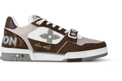 Louis Vuitton LV Trainer Brown Beige White