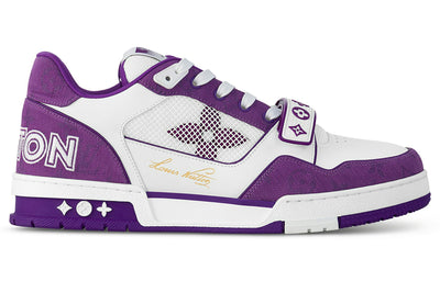 Louis Vuitton LV Trainer Monogram Strap White Purple