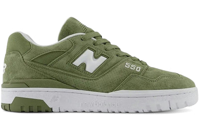New Balance 550 Dark Olivine White