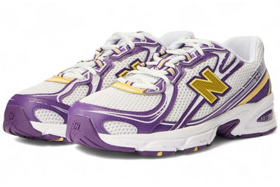 New Balance 740 White Purple Yellow