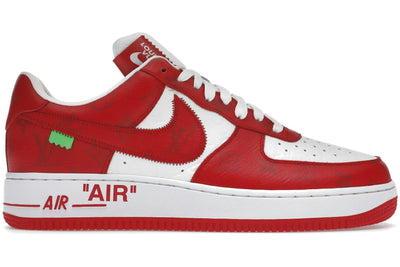 Louis Vuitton Nike Air Force 1 Low By Virgil Abloh White Red