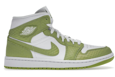 Jordan 1 Mid Green Python (Women's)