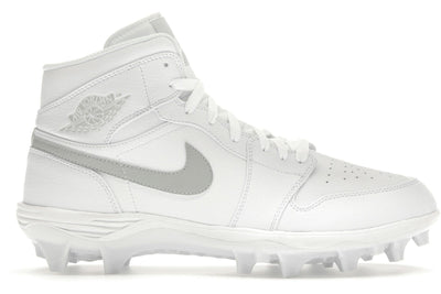 Jordan 1 Mid TD Cleat White Grey Fog
