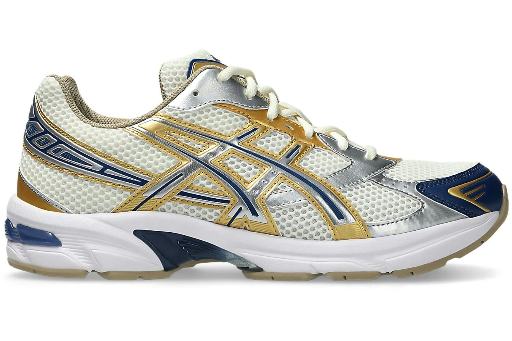 ASICS Gel-1130 Cream Pure Silver Gold Blue-1