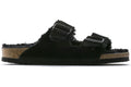 Birkenstock Arizona Shearling Suede Leather Black
