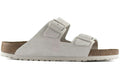 Birkenstock Arizona Soft Footbed Suede Antique White