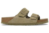 Birkenstock Arizona Soft Footbed Suede Faded Khaki