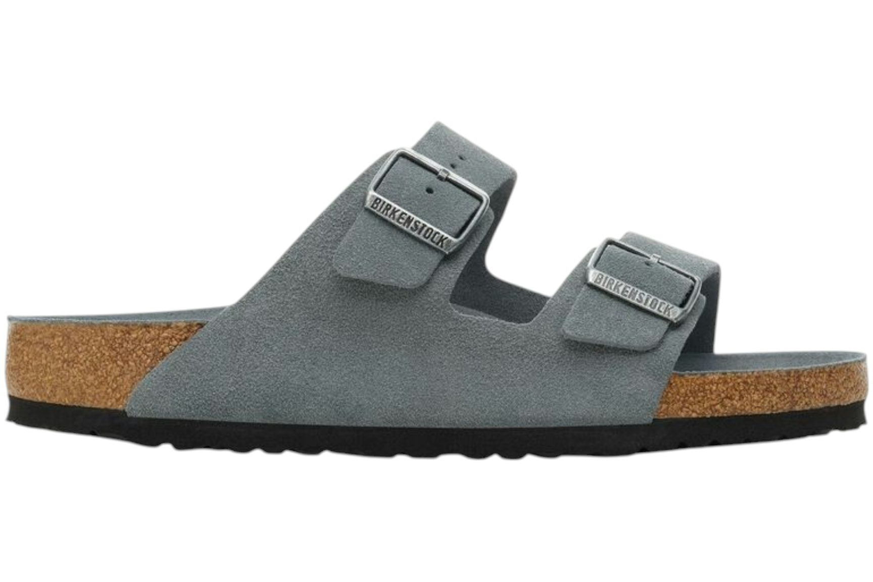 Birkenstock Arizona Soft Footbed Suede Leather Basalt Gray Tonal-1