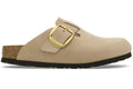 Birkenstock Boston Big Buckle Nubuck Sandcastle