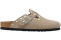 Birkenstock Boston Rivets Suede Leather Taupe