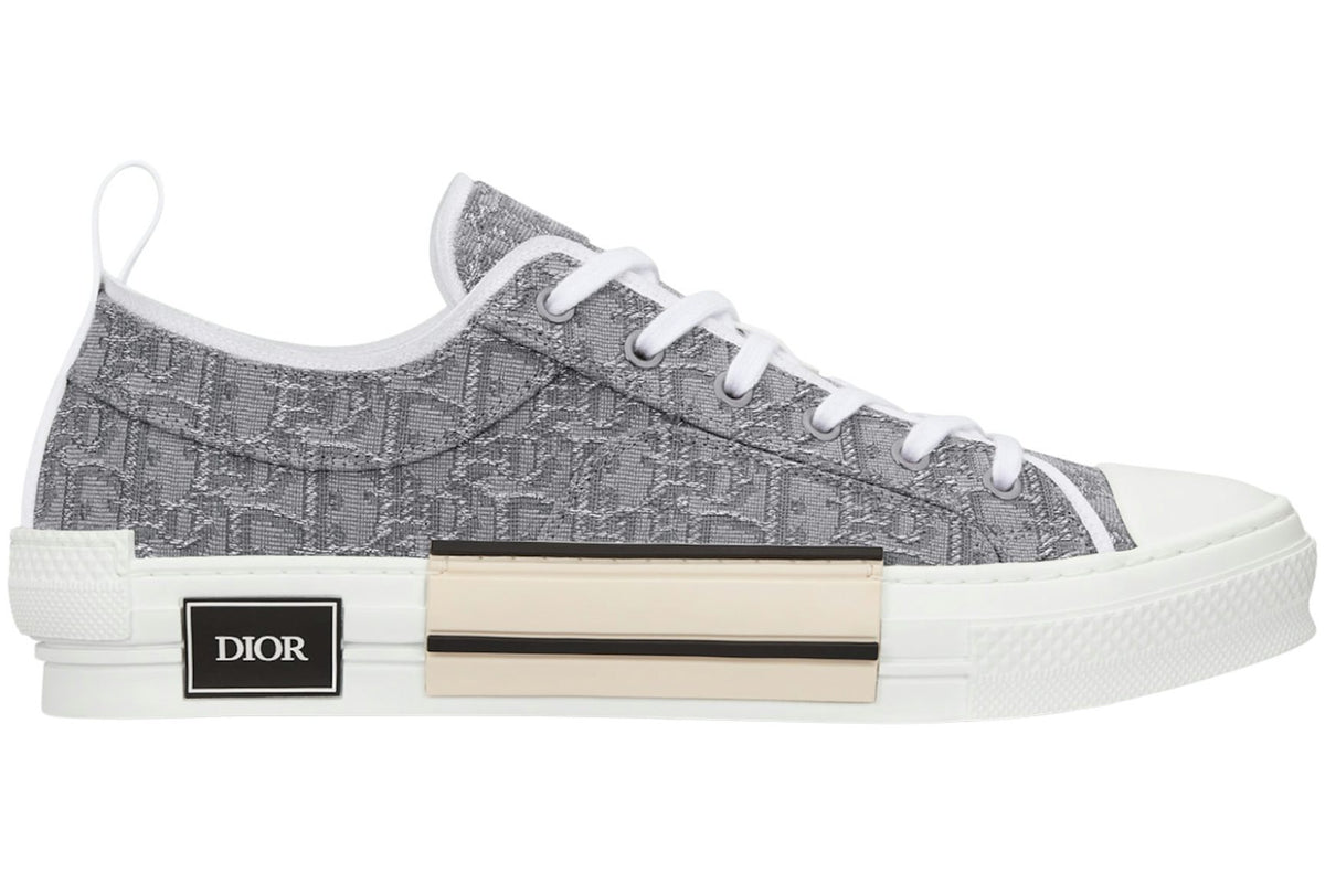 Dior B23 Low Top Ruthenium Metallic Thread Dior Oblique Jacquard