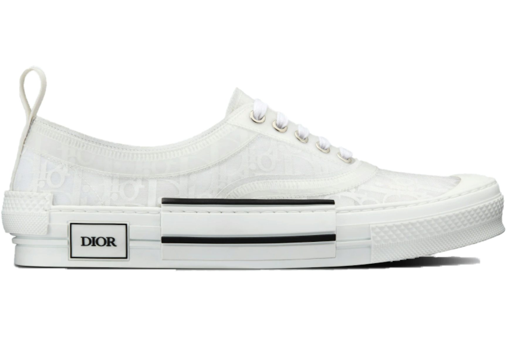 Dior B23 Low White Oblique Canvas-1