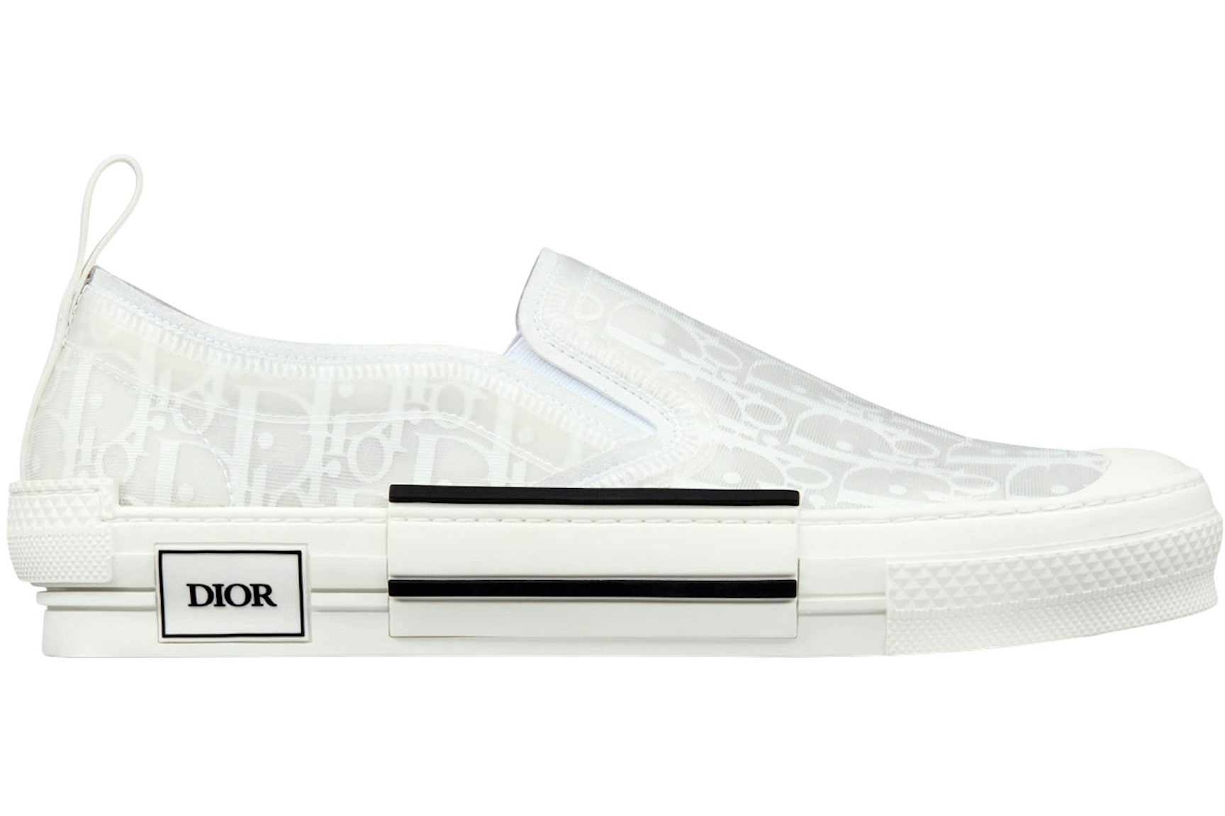 Dior B23 Slip-On White Oblique-1