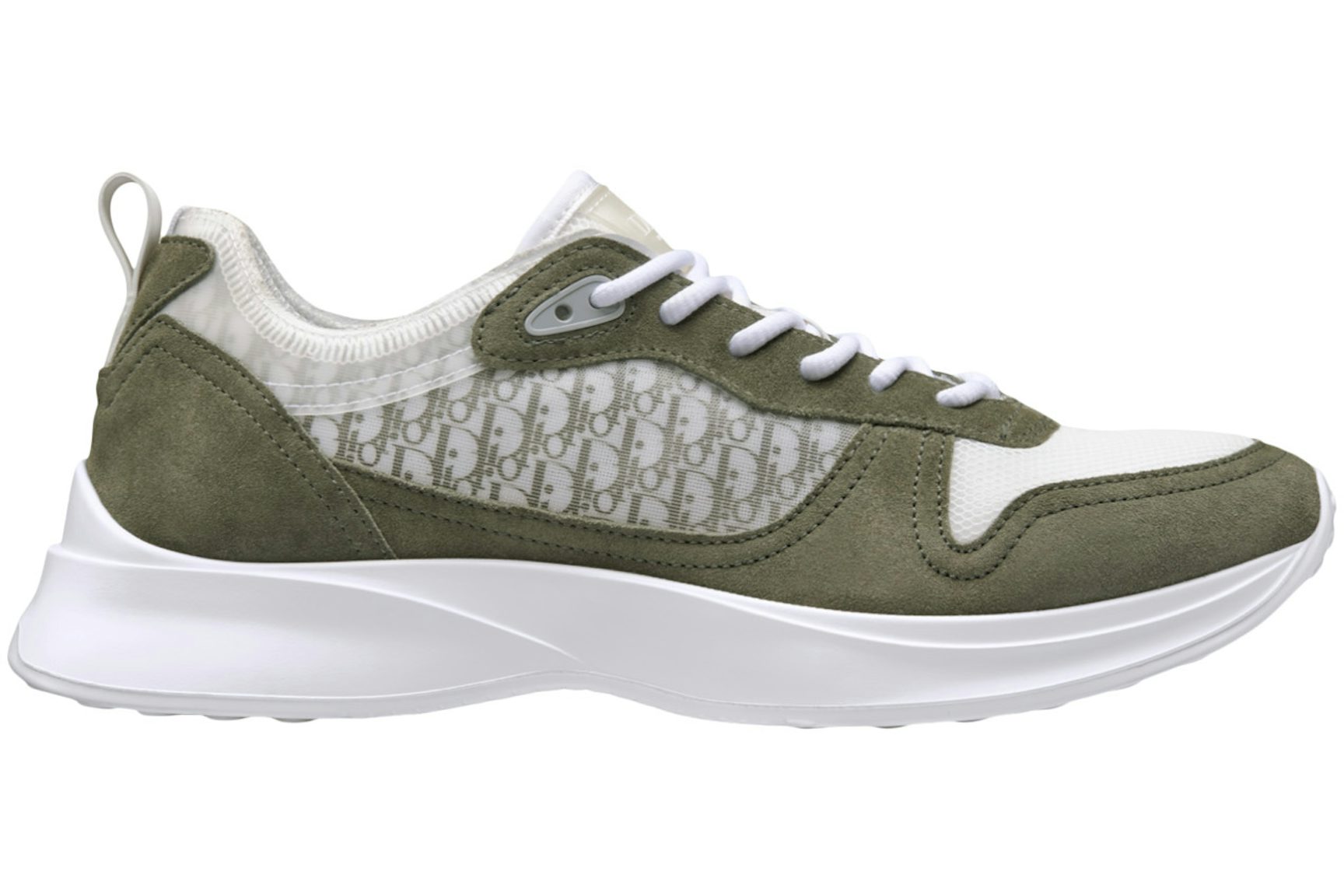 Dior B25 Low Top Olive White Olive Dior Oblique Jacquard-1