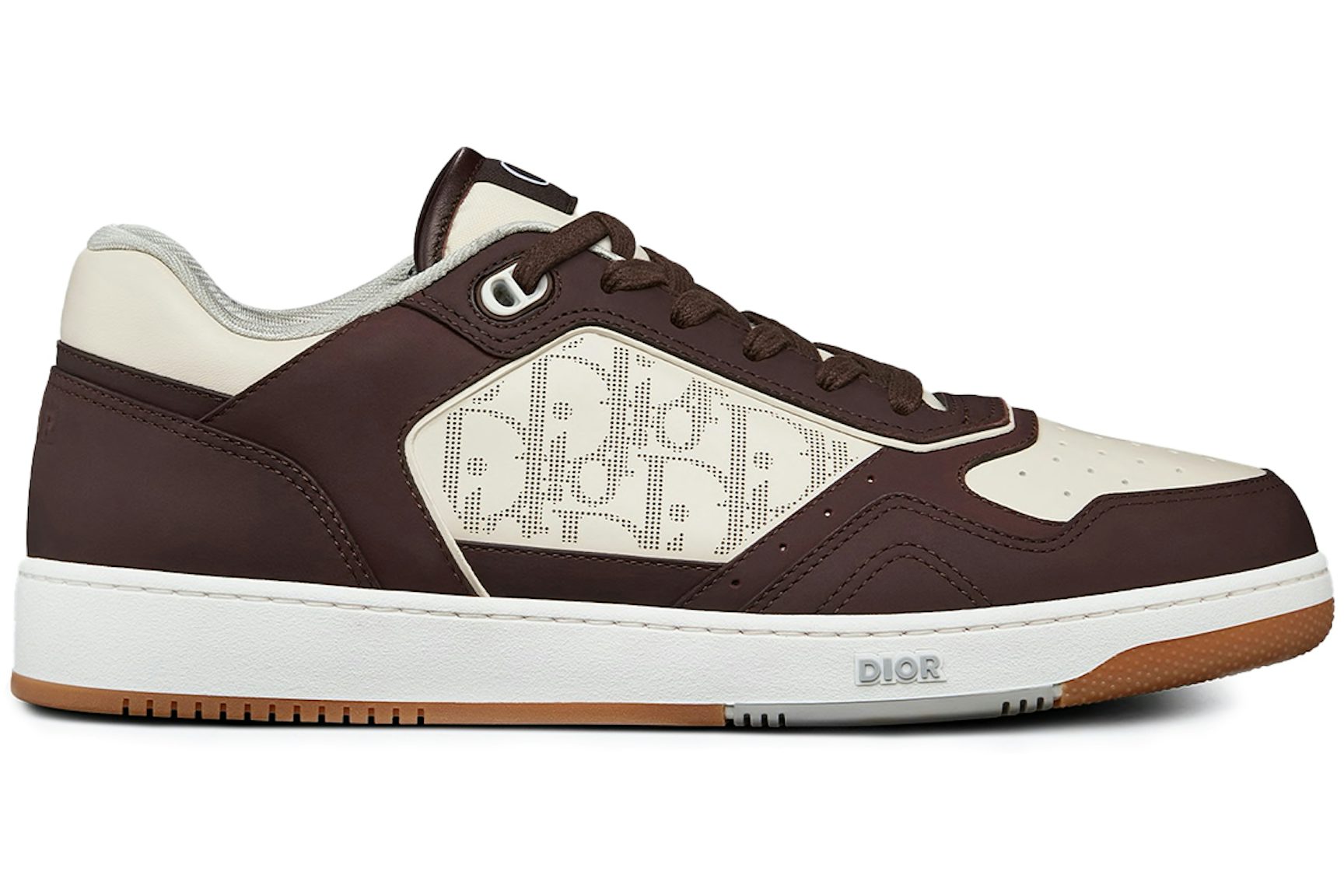 Dior B27 Low Brown White Oblique Leather