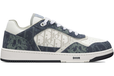 Dior B27 Low Denim Blue White Dior Tears Oblique Galaxy Leather