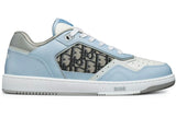 Dior B27 Low Light Blue White and Dior Gray Smooth Calfskin with Beige and Black Dior Oblique Jacquard