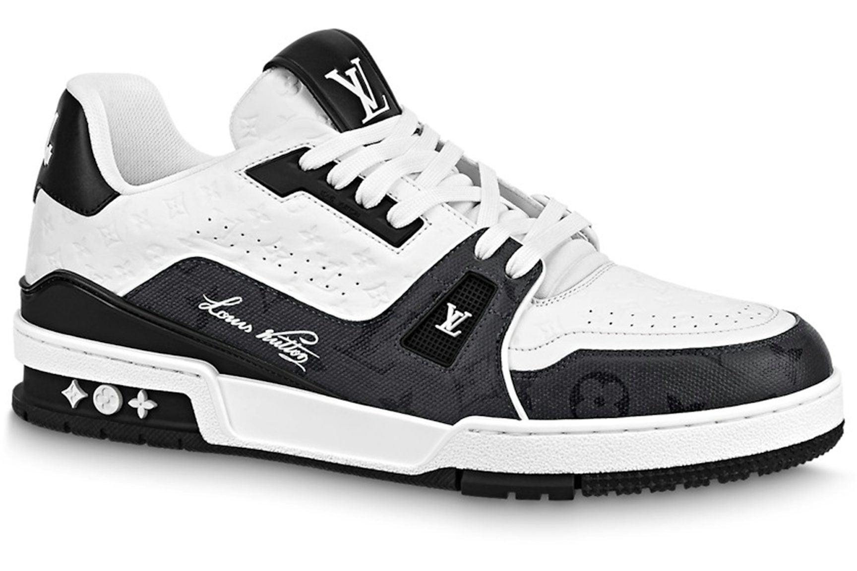 Louis Vuitton Trainer Black White Mini Monogram