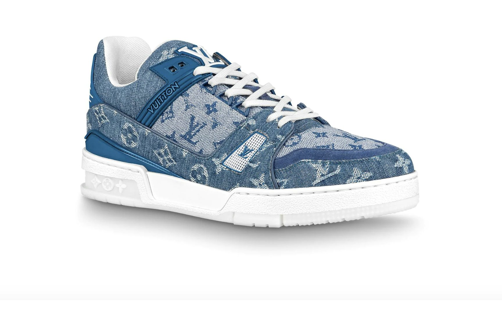 Louis Vuitton Trainer Sneaker Denim Monogram