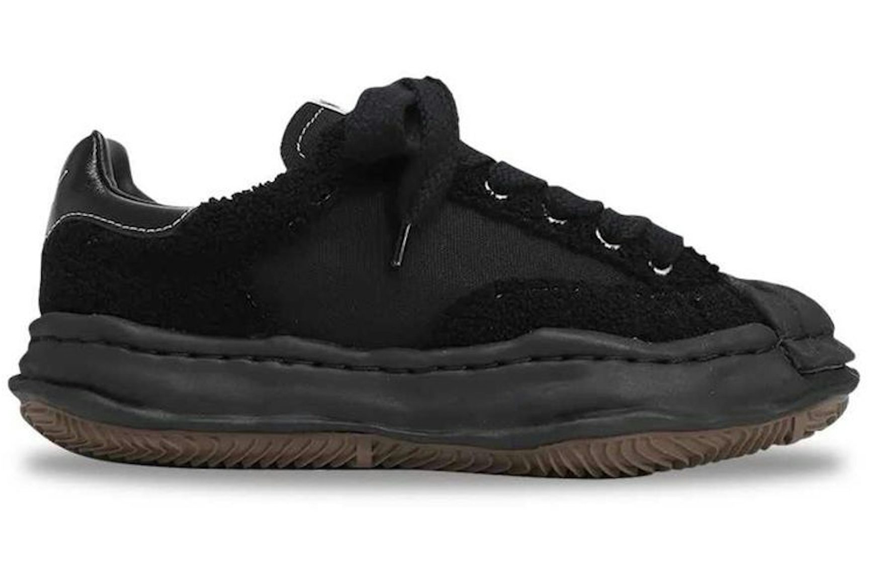 Maison Mihara Yasuhiro Blakey Low OG Sole Shell Toe Canvas Sagara Black-1