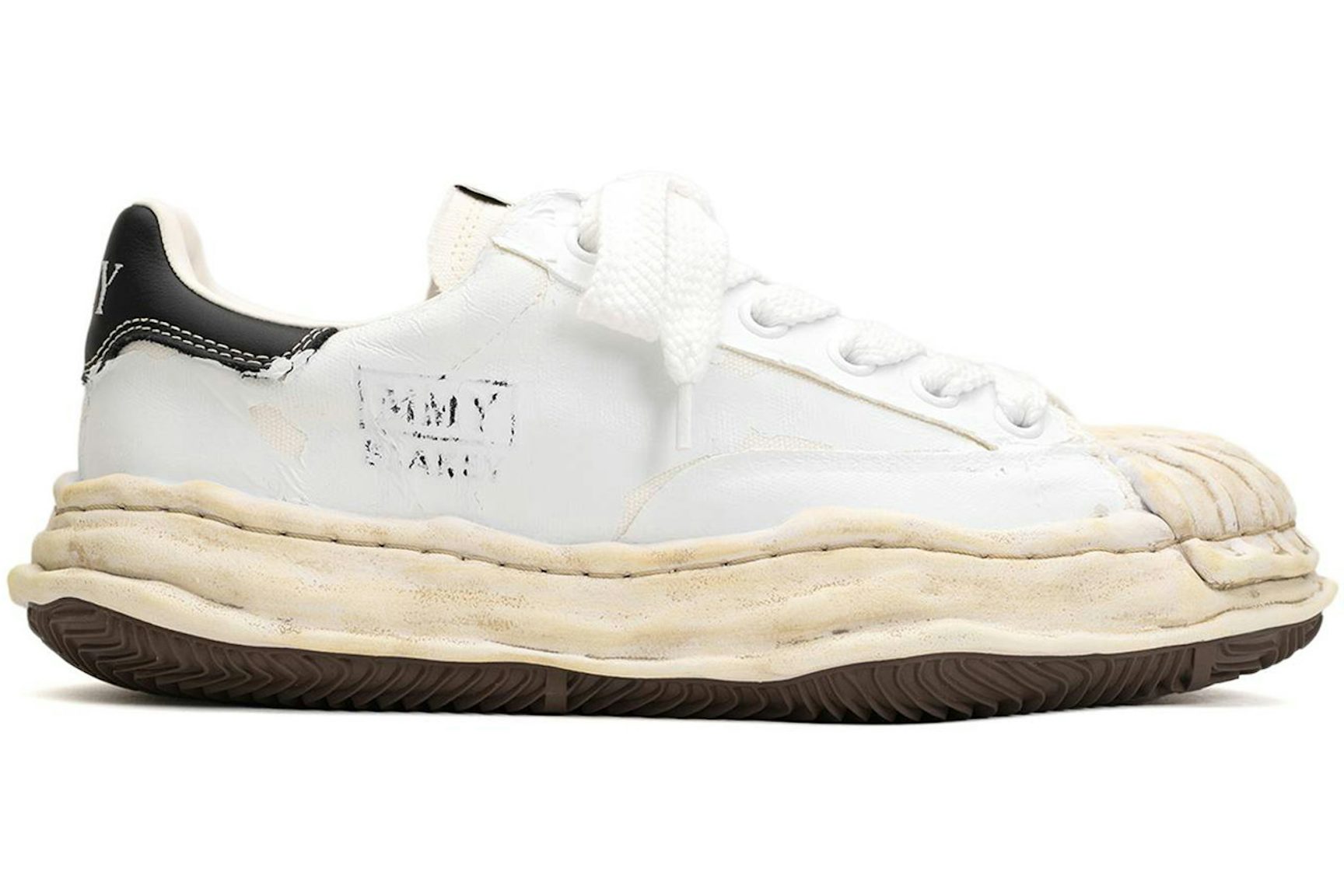 Maison Mihara Yasuhiro Blakey OG Film Attached Canvas Low White