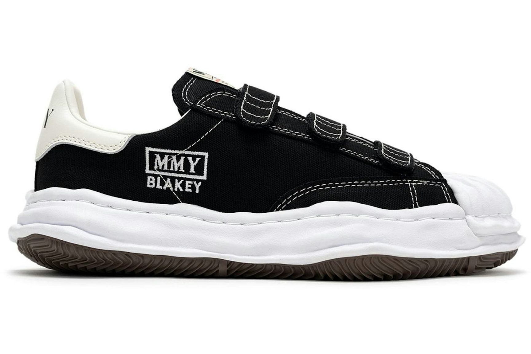 Maison Mihara Yasuhiro Blakey OG Sole Canvas Low Velcro Black White