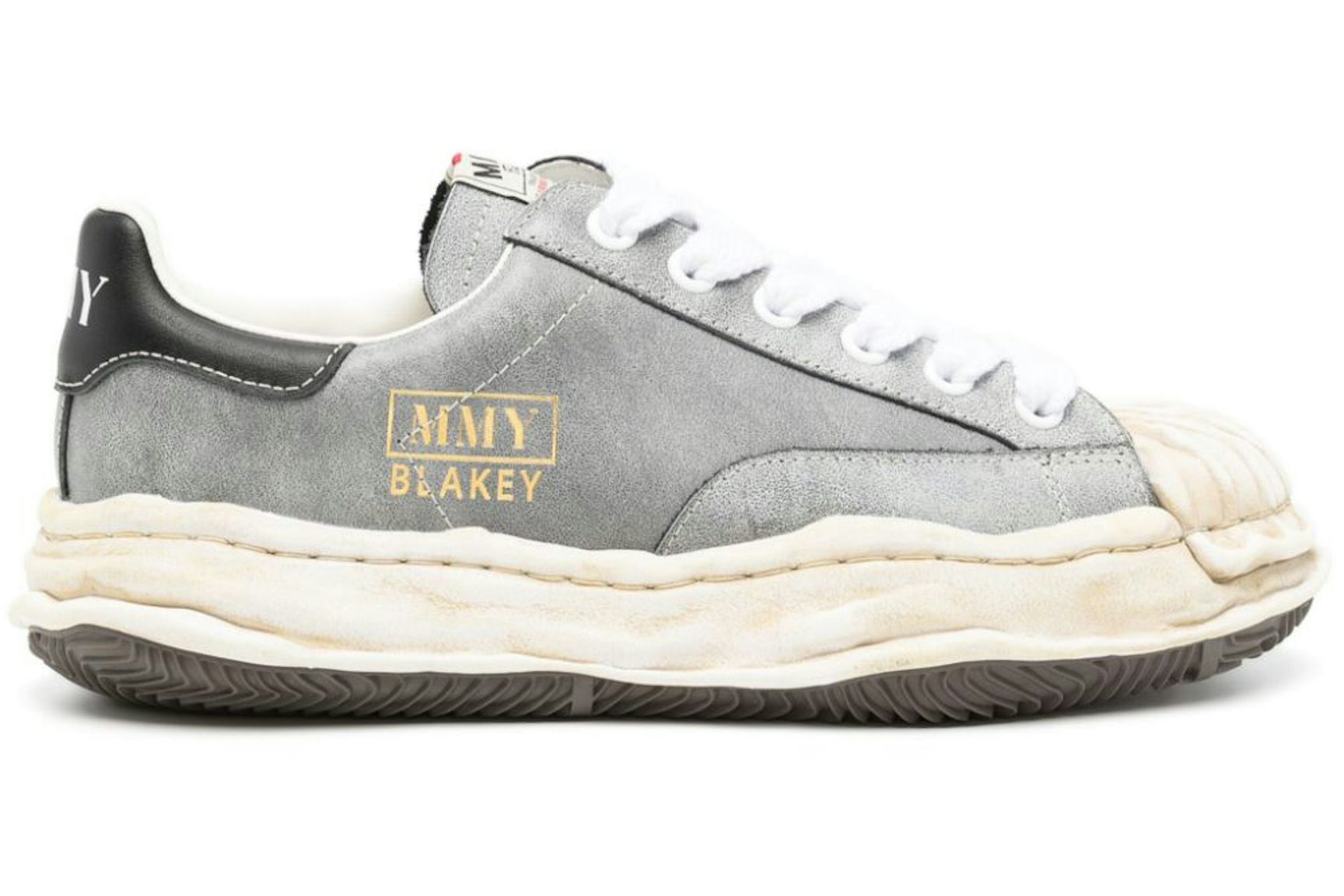 Maison Mihara Yasuhiro Blakey OG Sole Leather Low Grey Black-1