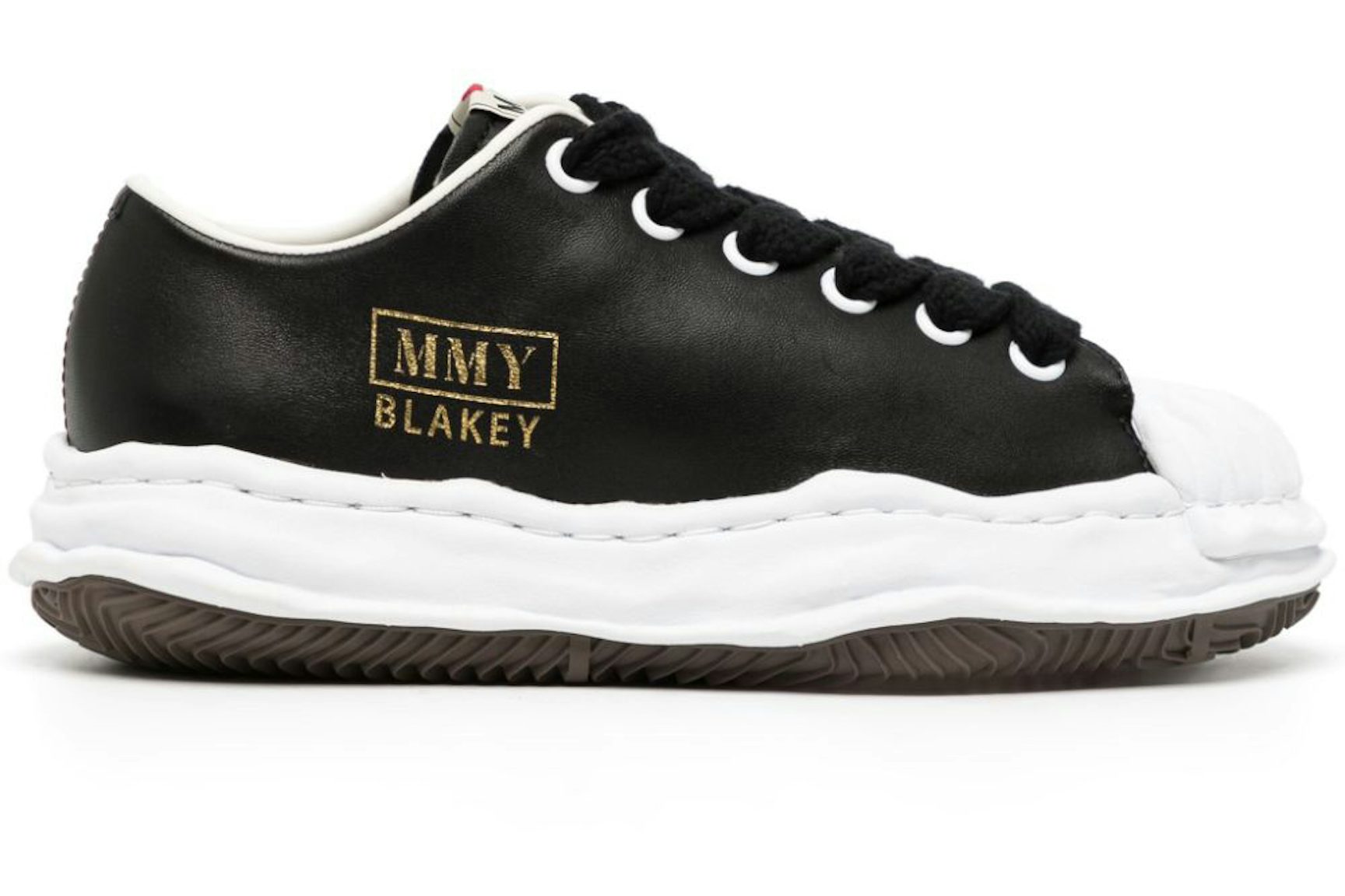 Maison Mihara Yasuhiro Blakey OG Sole Seamless Leather Low Black White-1
