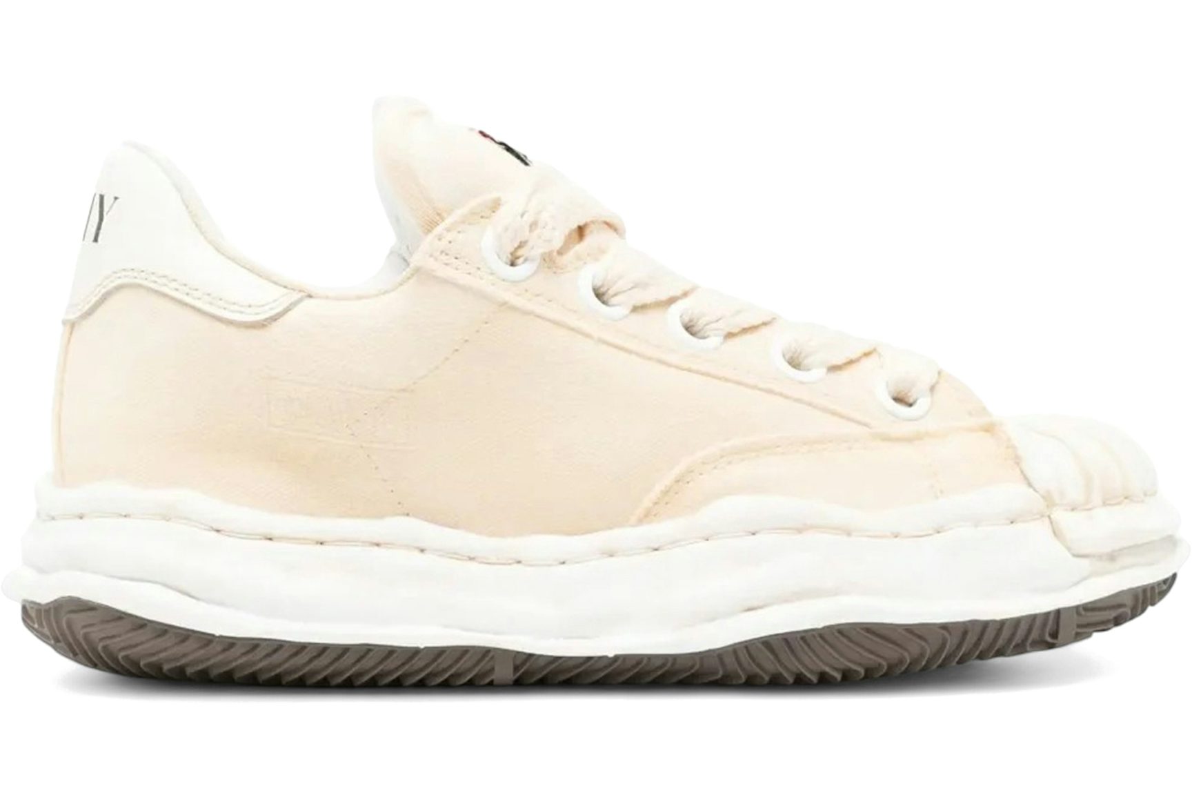 Maison Mihara Yasuhiro Blakey Puffer OG Sole Canvas Low Garment Dyed White