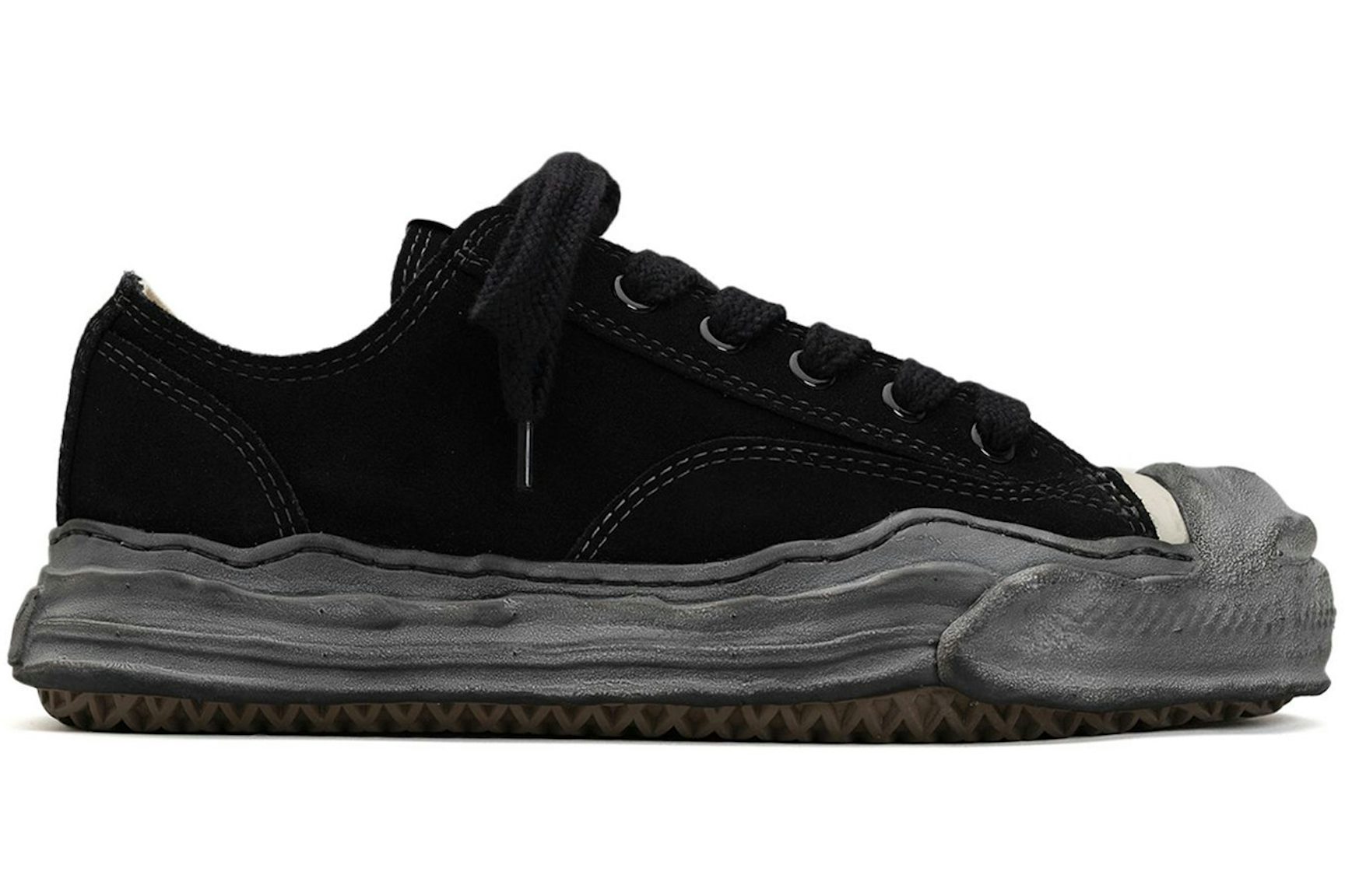 Maison Mihara Yasuhiro Hank OG Sole Suede Low Black-1