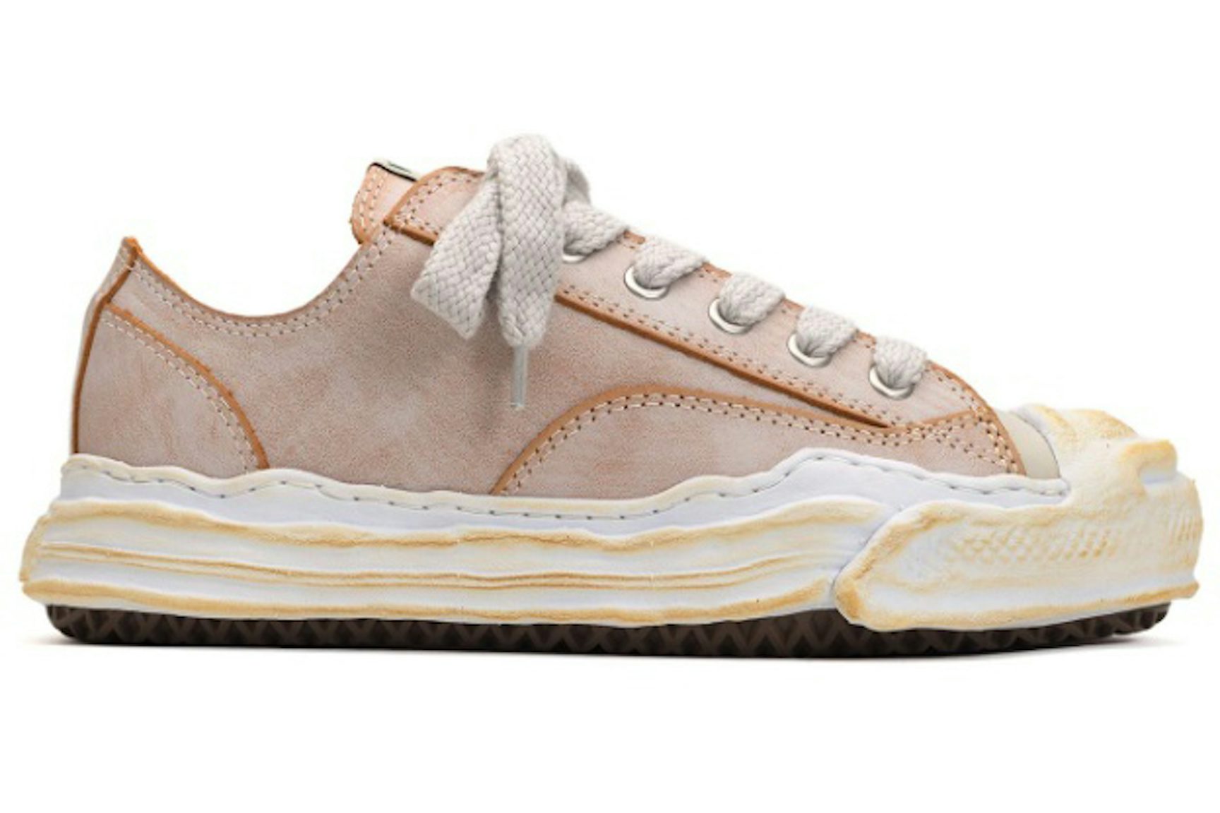 Maison Mihara Yasuhiro Hank OG Sole Vegan Leather Low White-1