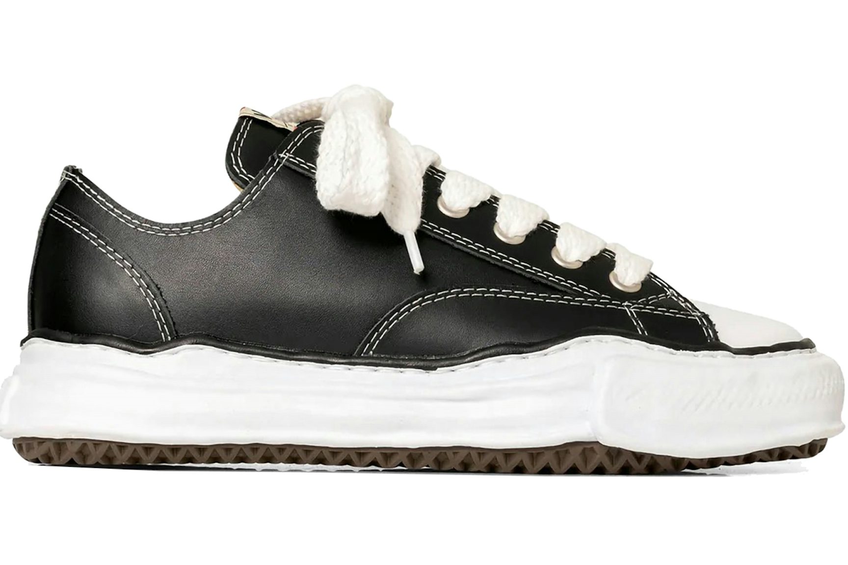 Maison Mihara Yasuhiro Peterson OG Sole Leather Low Black-1