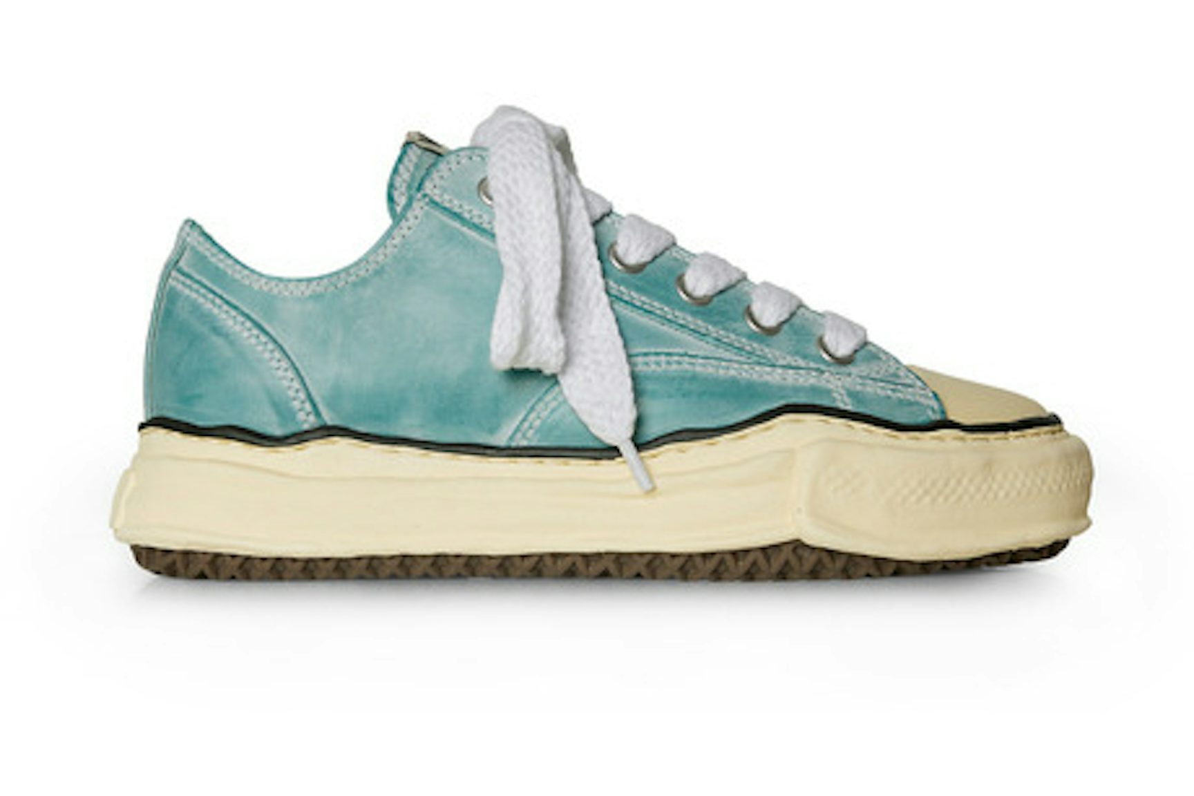 Maison Mihara Yasuhiro Peterson OG Sole Low Paraffin Leather Green-1