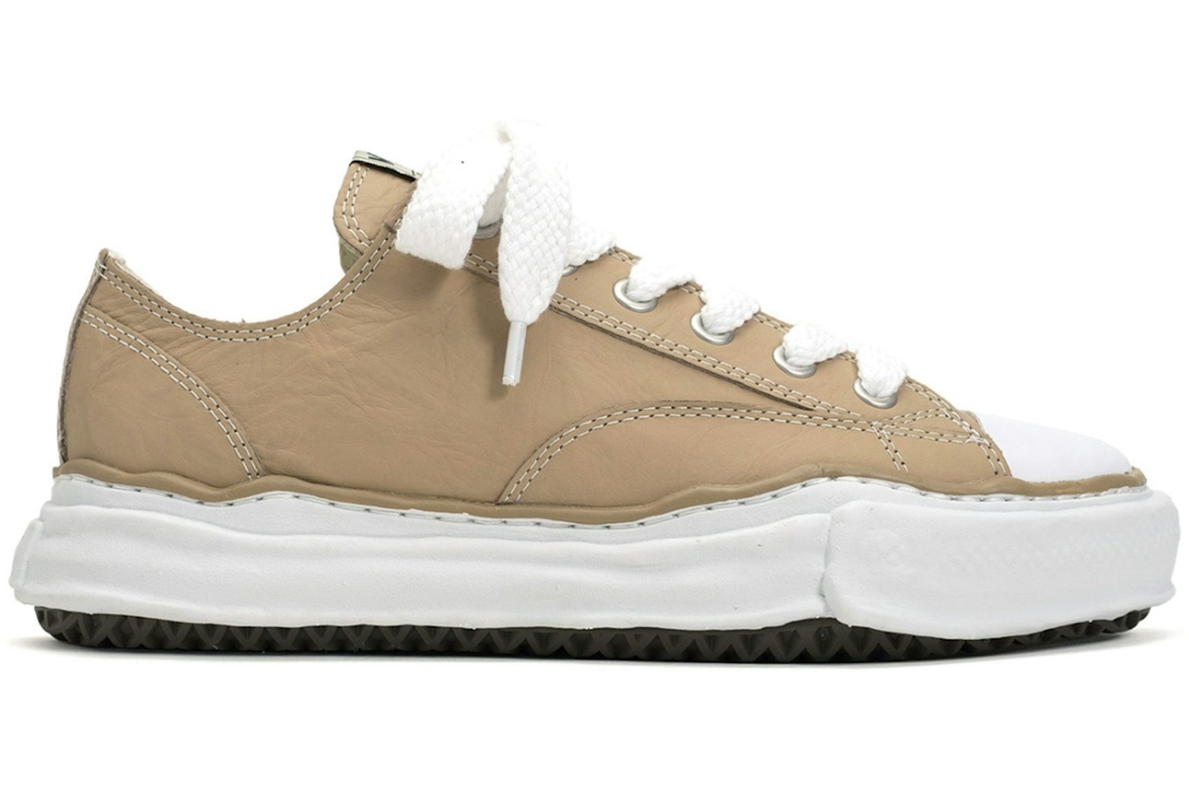 Maison Mihara Yasuhiro Peterson OG Sole PL Leather Low Beige-1