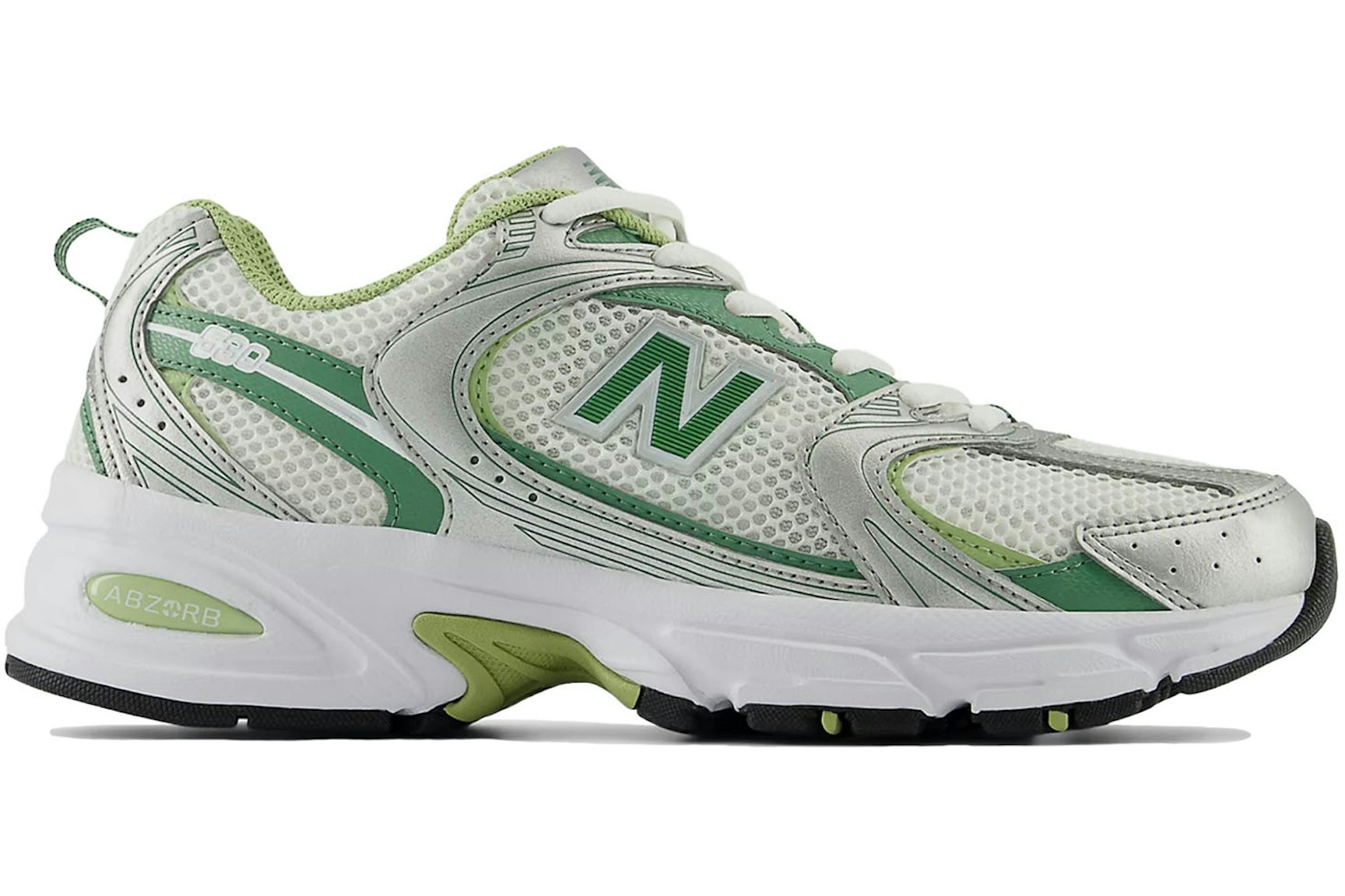 New Balance 530 Silver Metallic Mallard Green