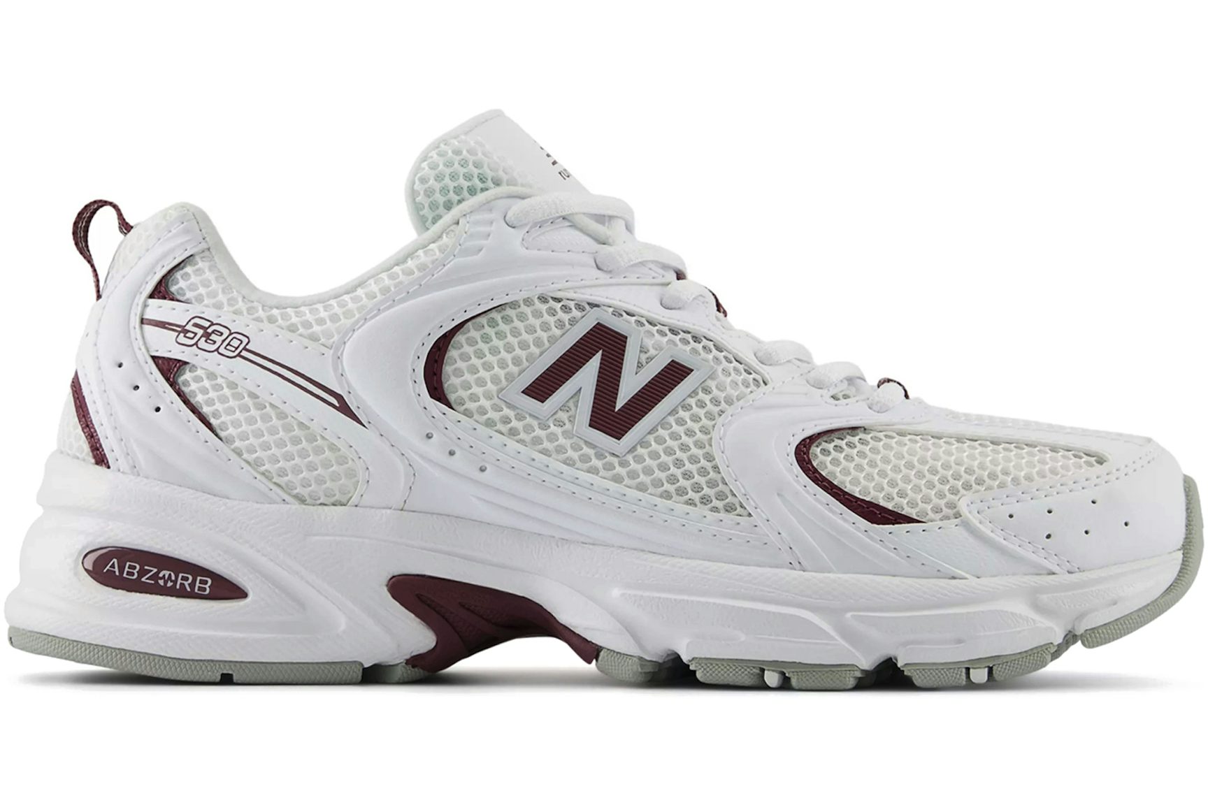 New Balance 530 White Dark Ice Wine