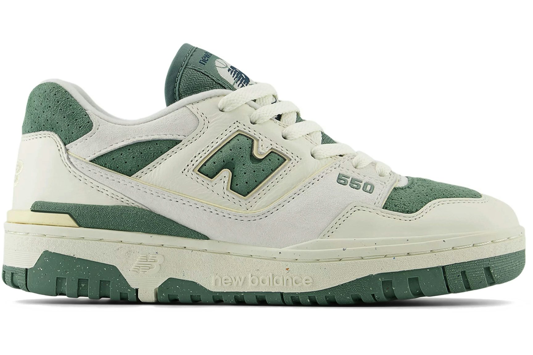 New Balance 550 Sea Salt Dark Juniper (Women's)-1