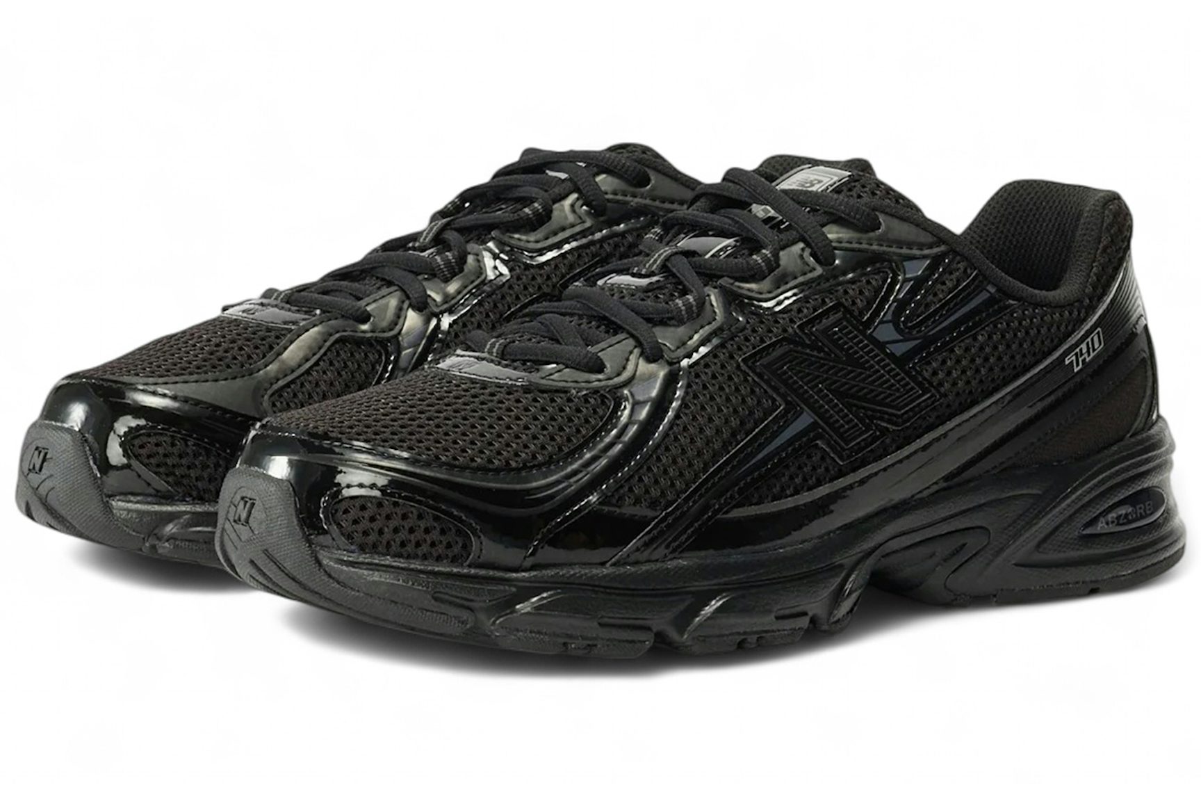 New Balance 740 Triple Black Patent-1