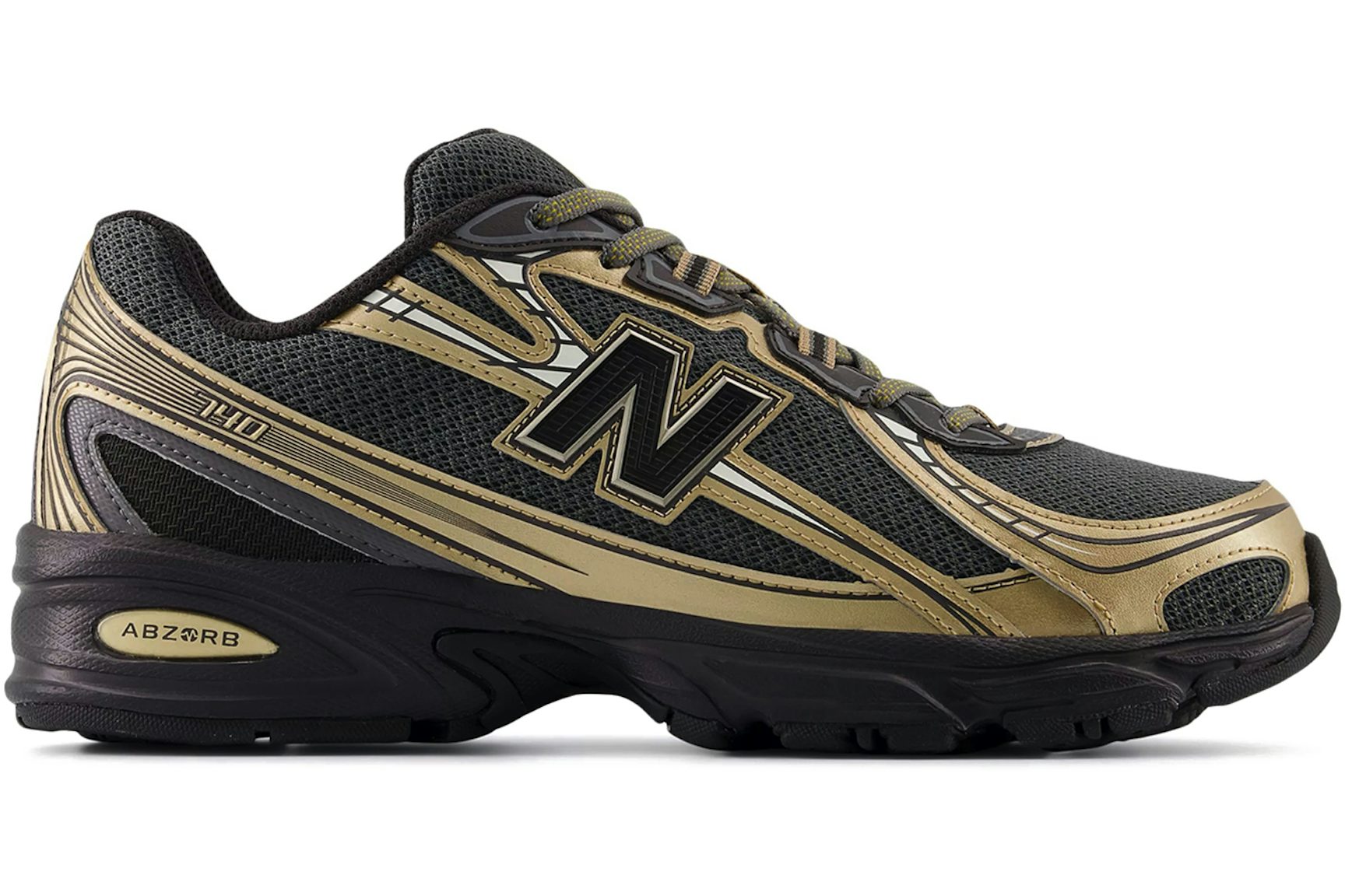 New Balance 740v2 Black Castlerock Gold Metallic-1