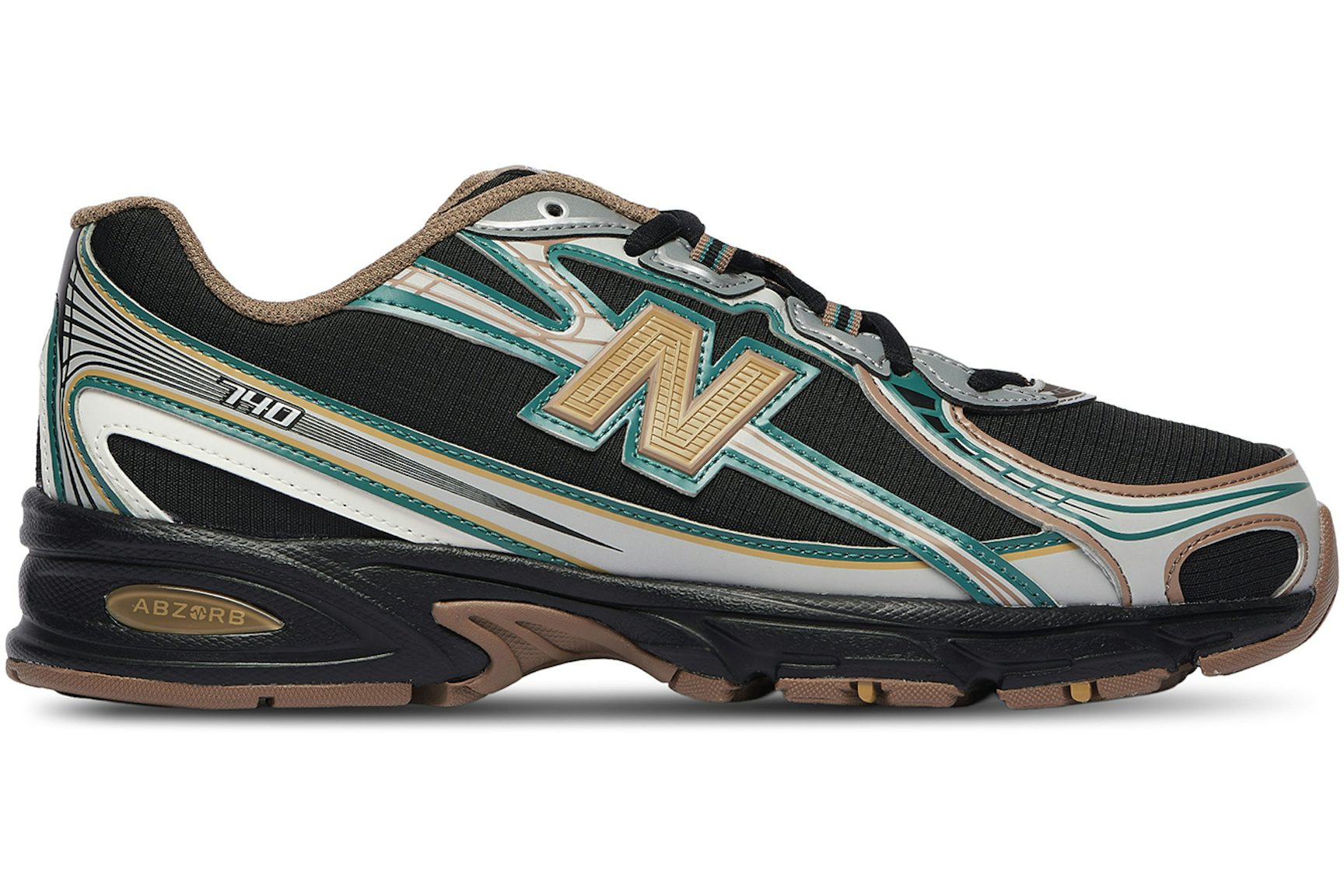 New Balance 740v2 Black Grey Olive-1