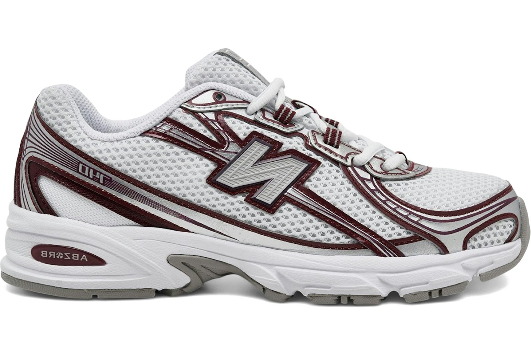 New Balance 740v2 White Burgundy Silver-1
