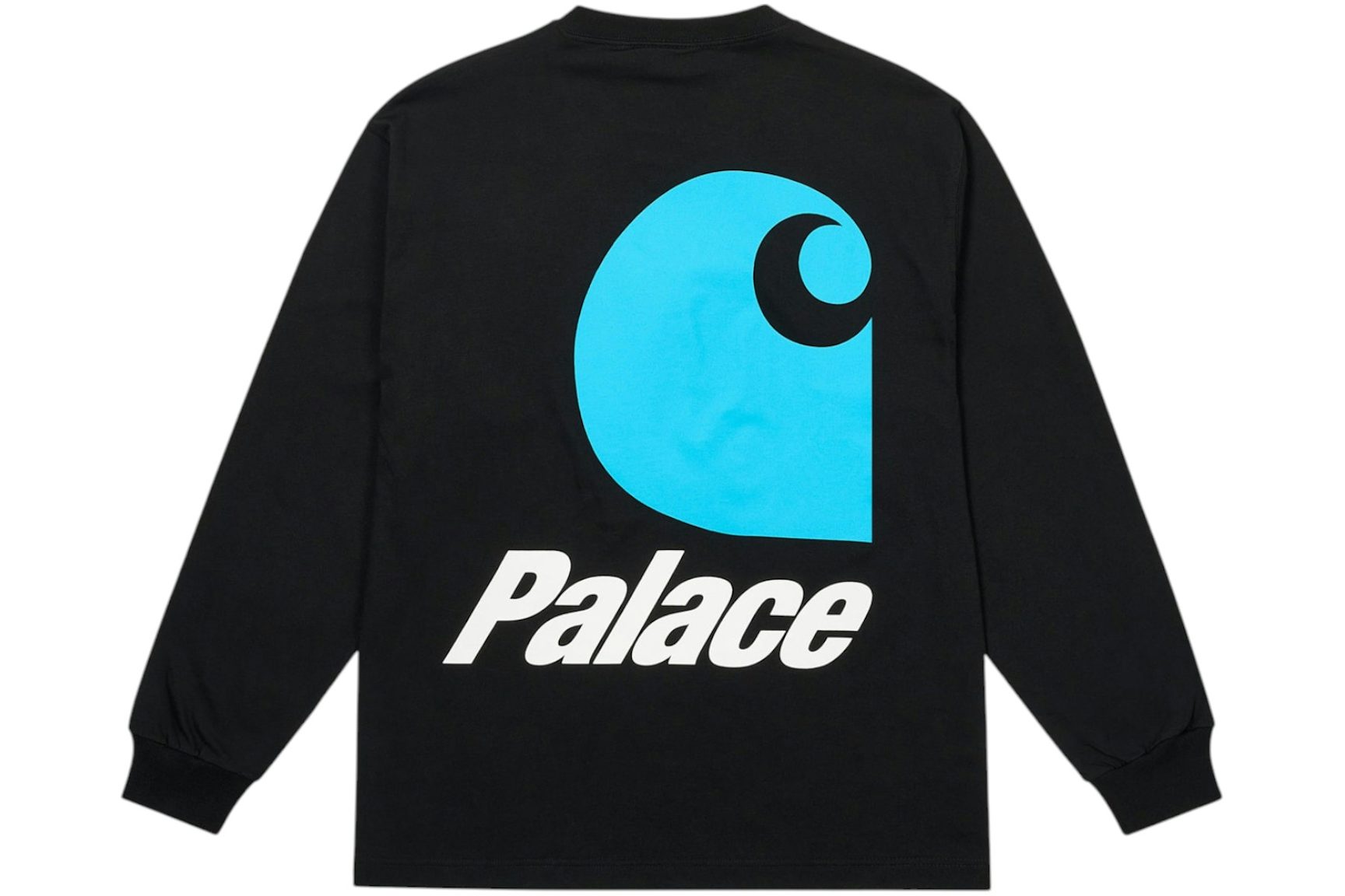 Palace Carhartt WIP Logo Longsleeve Black-1