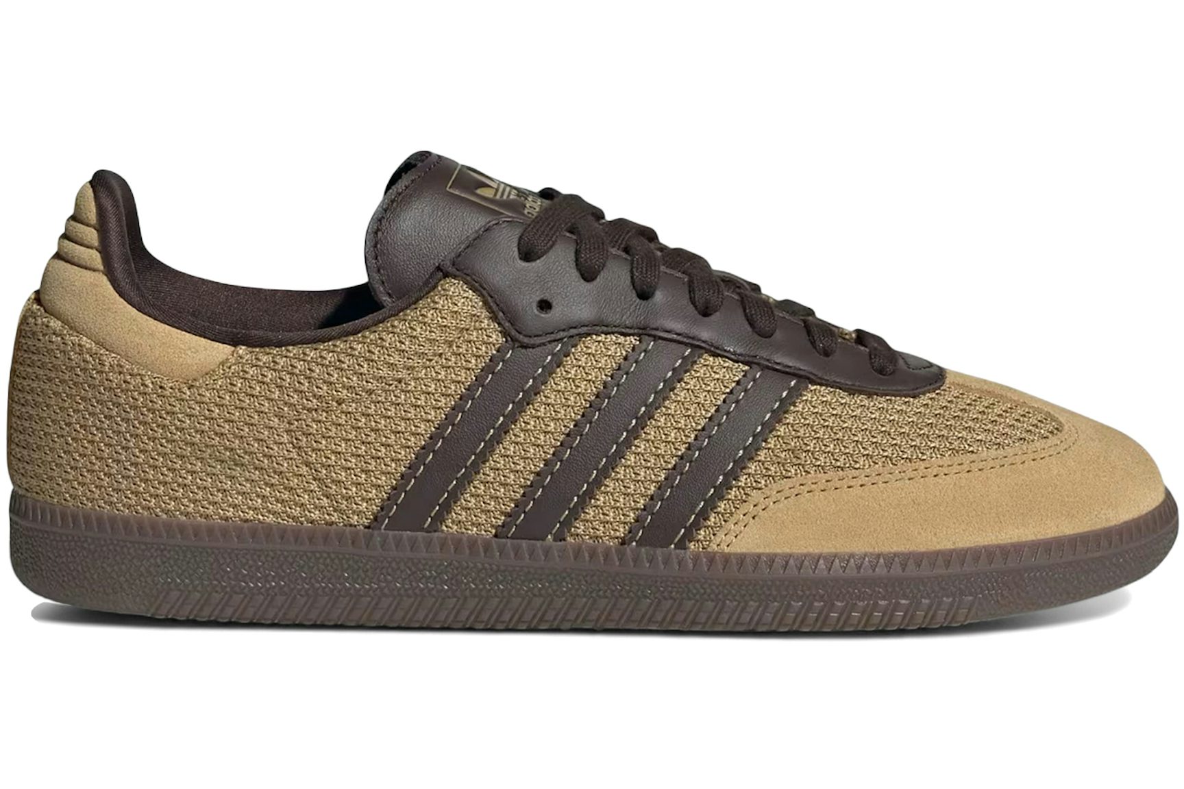 adidas Samba OG Golden Beige Dark Brown-1
