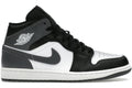 Jordan 1 Mid Black White Iron Grey