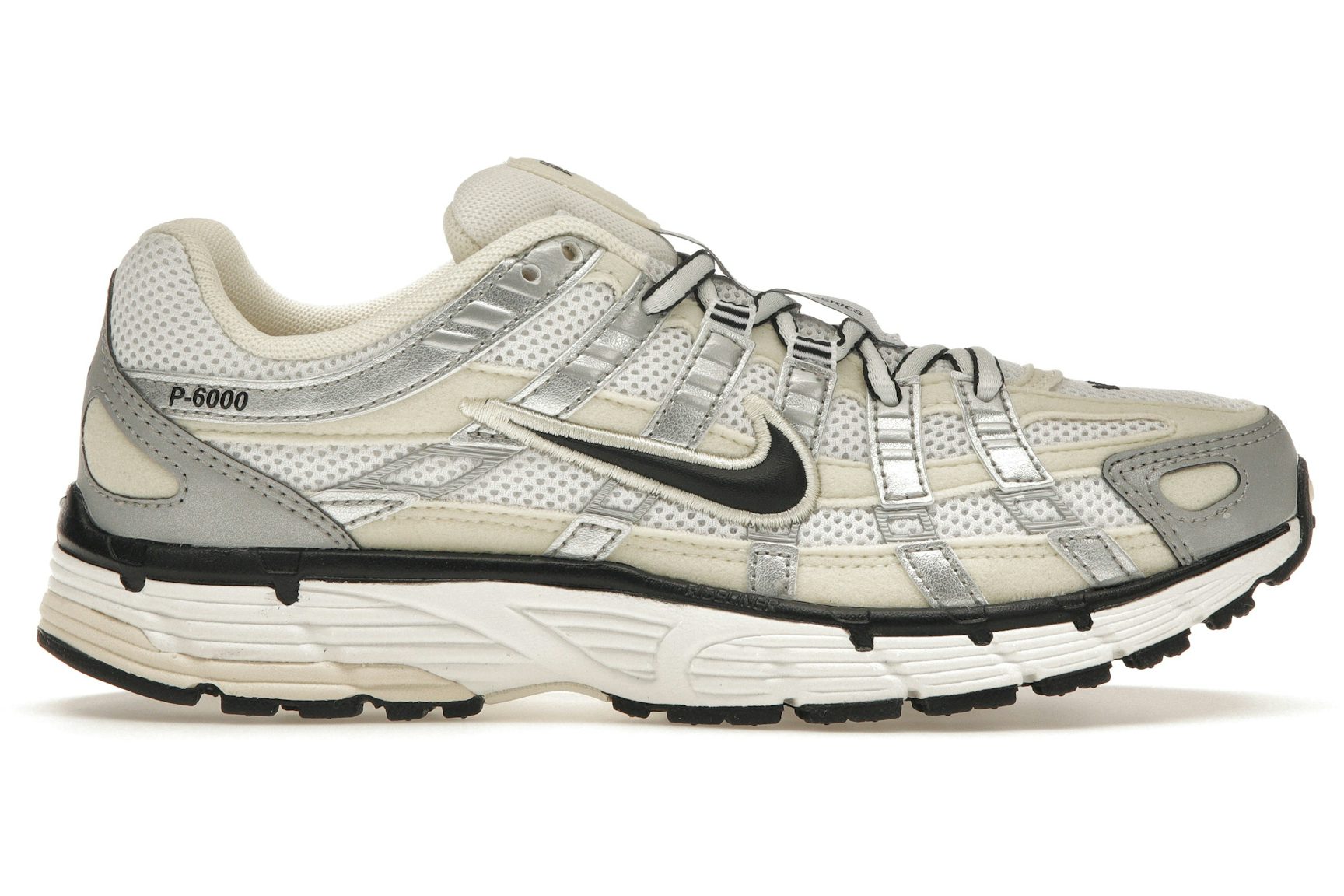 Nike P-6000 Coconut Milk Metallic Silver (Women's)