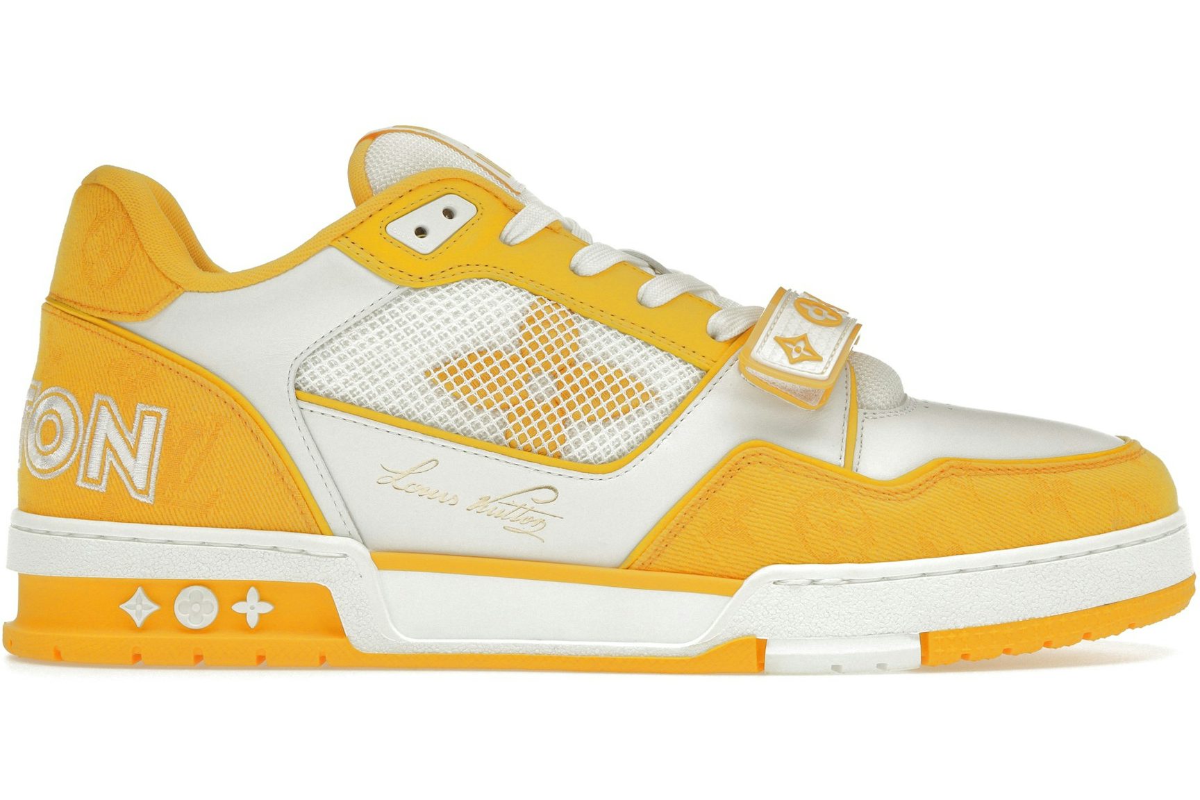 Louis Vuitton Trainer Monogram Denim Yellow-1