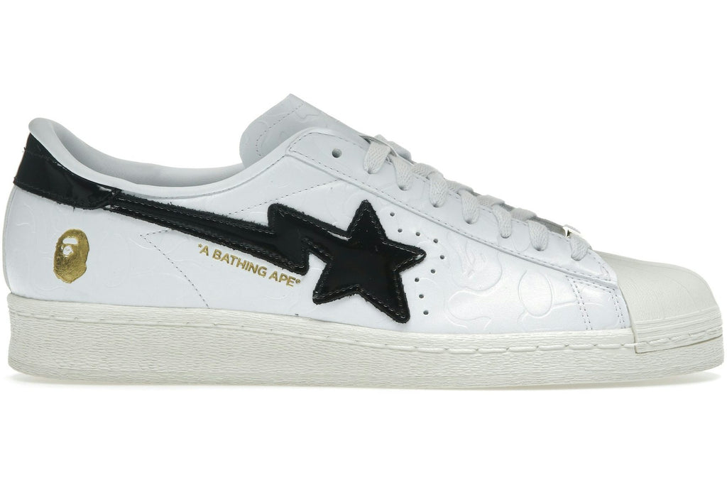 adidas Superstar Vintage Bape White Black-1